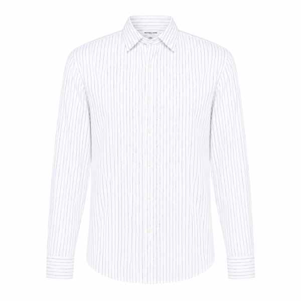 Michael Kors T-shirts Blanc - Chemise rayures logotypes - S - Ref 107 €
